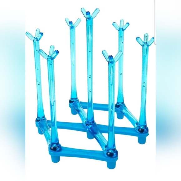 *FWP!~BLUE Strainer Stand, Retractable Cup/Bag Drying Rack - NEW! - Picture 3 of 7